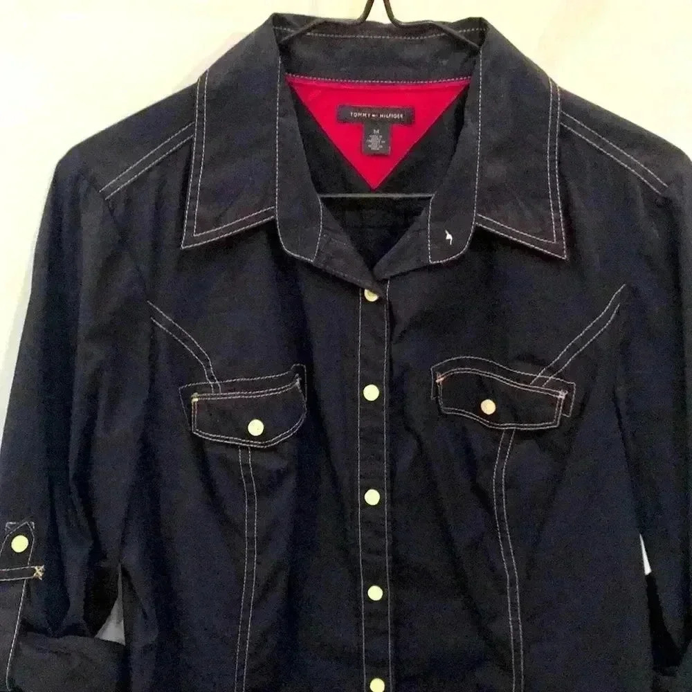 Tommy Hilfiger navy shirt size Medium